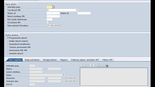 Jednolity Plik Kontrolny w SAP 2 SAP JPK