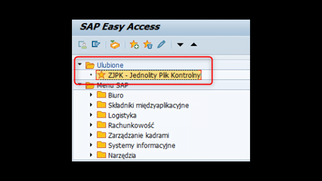 Jednolity Plik Kontrolny w SAP 1 SAP JPK